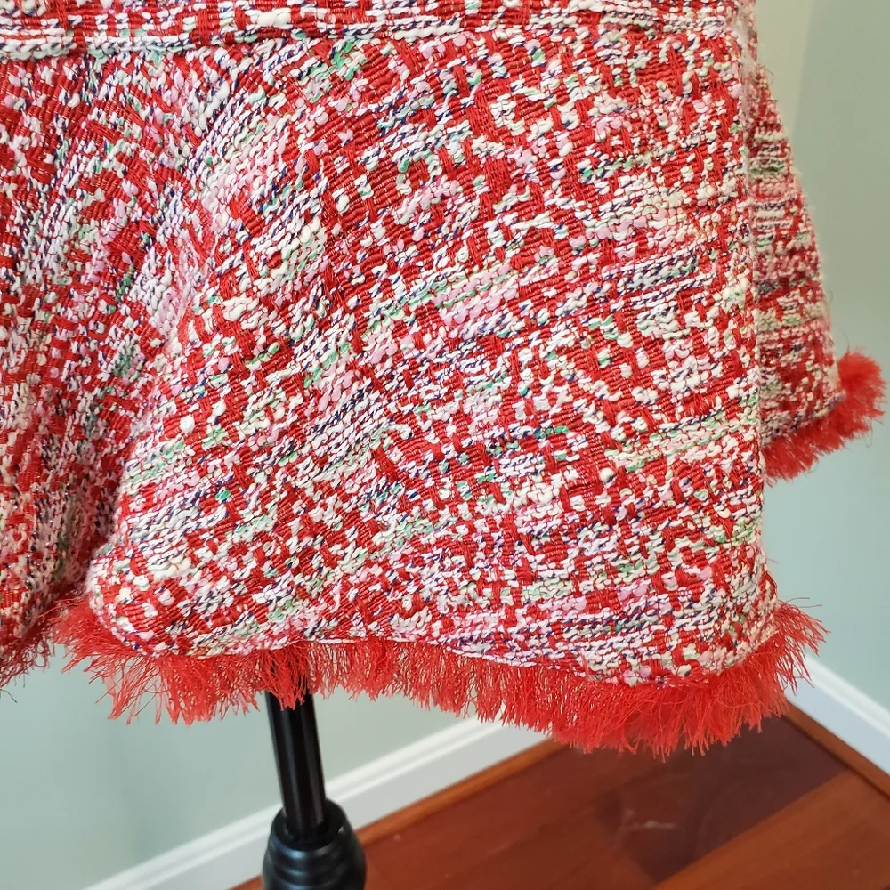 Zara Tweed Ruffle Mini Skirt Large HOST PICK 🎉🎈 - Picture 2 of 7